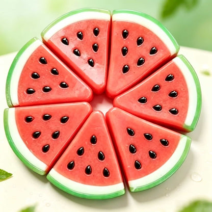 Watermelon Slice TPR Squeeze Toy, Soft Malleable Squidgy Stress Relief Fidget Toy for Kids Adults