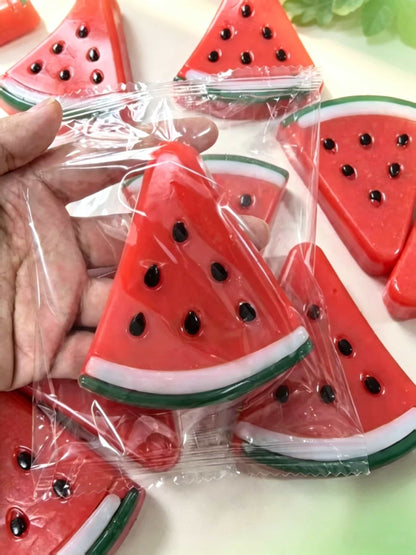 Watermelon Slice TPR Squeeze Toy, Soft Malleable Squidgy Stress Relief Fidget Toy for Kids Adults