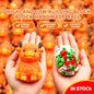 Highland Cow Building Block Squishy Ball, Crunch Sound Mouldable Slow Rebound Stress Relief Fidget Squeeze Toy