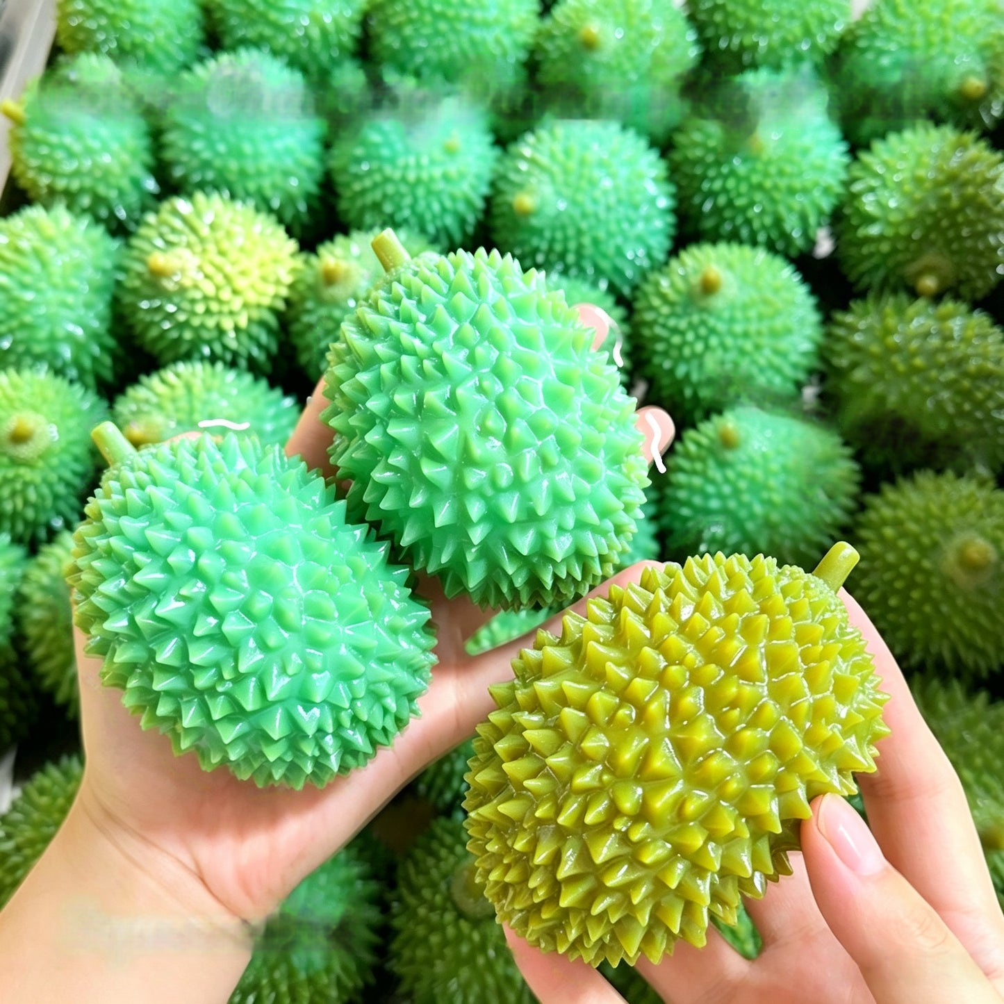 Crunch Durian Squishy Crunchy Sensory Toy Simulation Fruit Stress Relief Fidget Toy Wholesale