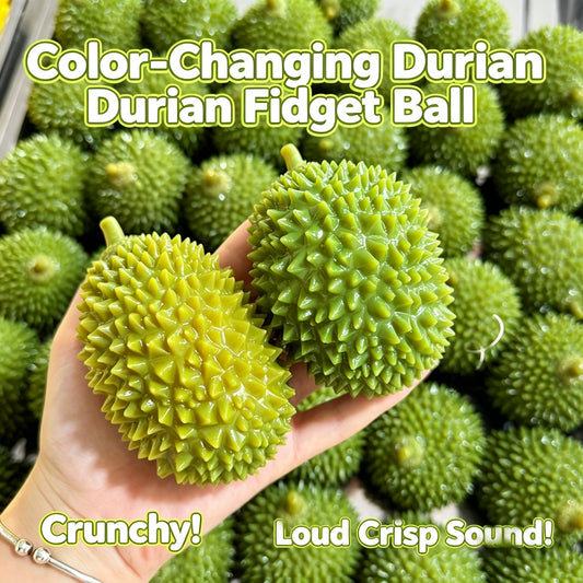 Crunch Durian Squishy Crunchy Sensory Toy Simulation Fruit Stress Relief Fidget Toy Wholesale