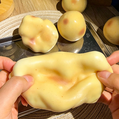 Crunch Roasted Potato Squishy, Loud Crunch ASMR Fidget Squeeze Stress Relief Toy