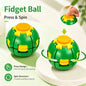 3D Press Rotate Fidget Ball Portable Hand Spinner Sensory Stress Relief Toy for Kids Adults Office Anxiety Relief