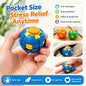 3D Press Rotate Fidget Ball Portable Hand Spinner Sensory Stress Relief Toy for Kids Adults Office Anxiety Relief