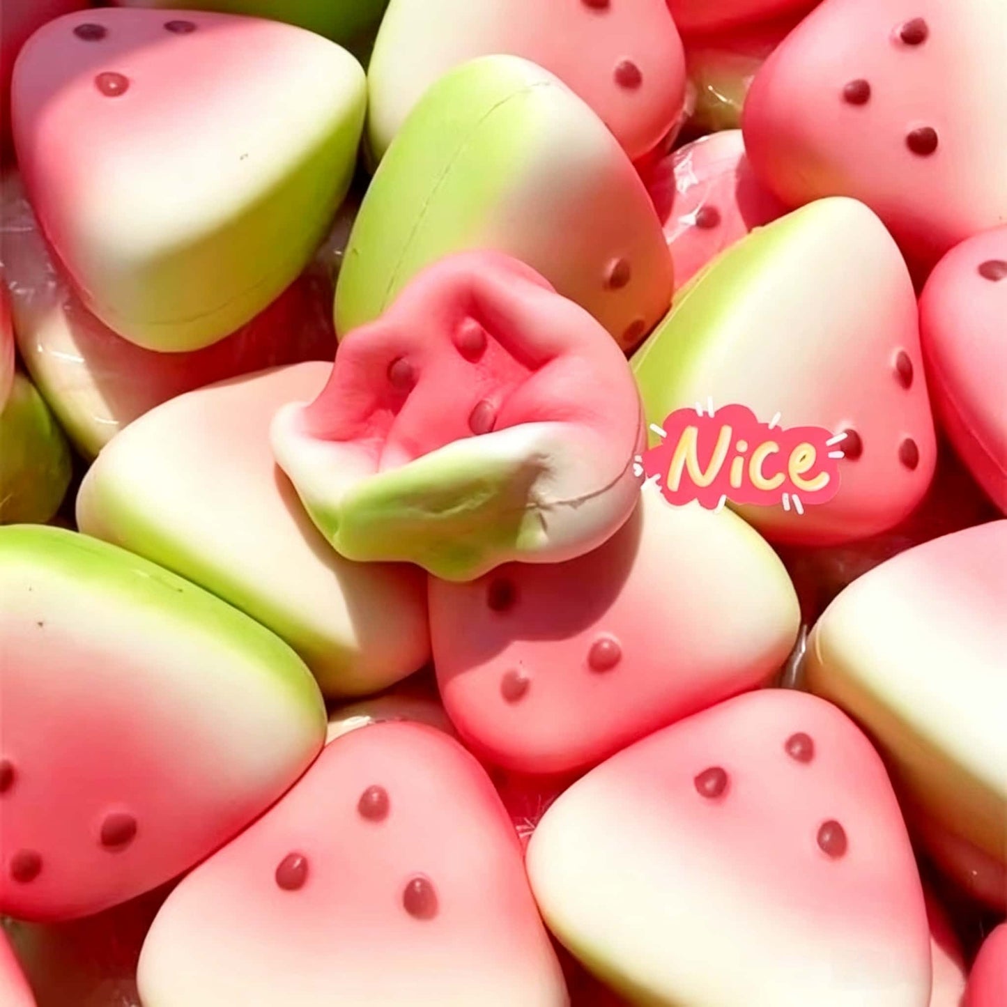 Scented Watermelon Squishy Toy, PU Foam Slow Rising Stress Relief Squeeze Fidget Toy