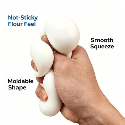 Flour‑Filled Soap‑Shaped Squishy Fidget Toy, Squeeze Stress Relief Toy for Kids and Adults
