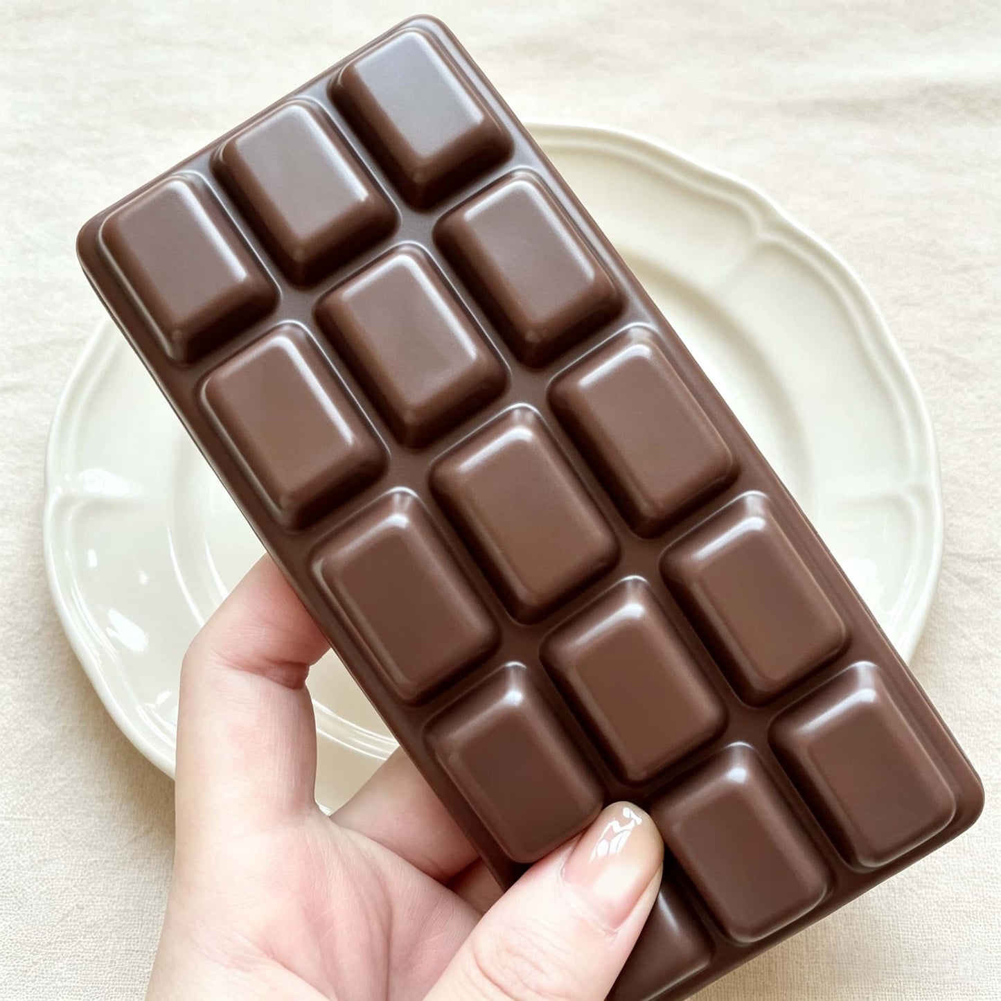 Chocolate Bar Squishy Toy, PU Foam Slow Rising Soft Fidget Sensory Stress Relief Food Play Toy for Kids Adults
