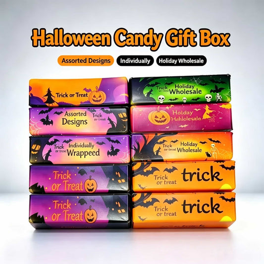 Halloween Butter Squishy Stick, PU Slow‑Rise Squeeze Fidget Sensory Toy, Random Assorted Prints