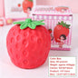 Giant Strawberry Squishy Fidget Toy, Flour Filled Super Soft Squeeze Stress Relief Toy Large Fruit Sensory Decompression Toy For Kids Adults