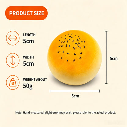 Egg Yolk Pastry Building Block Squishy Ball, Crunch Sound Mouldable Slow Rebound Stress Relief Fidget Squeeze Toy