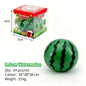Jumbo Watermelon Squeeze Stress Ball, Bead Filled TPR Squish Fidget Toy, Squeezable Stress Relief Sensory Toy With Retail Box For Kids Adults