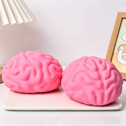 TPR Flour Filled Brain Squishy Toy, Giant Soft Stress Squeeze Fidget Sensory Toy for Adults & Kids