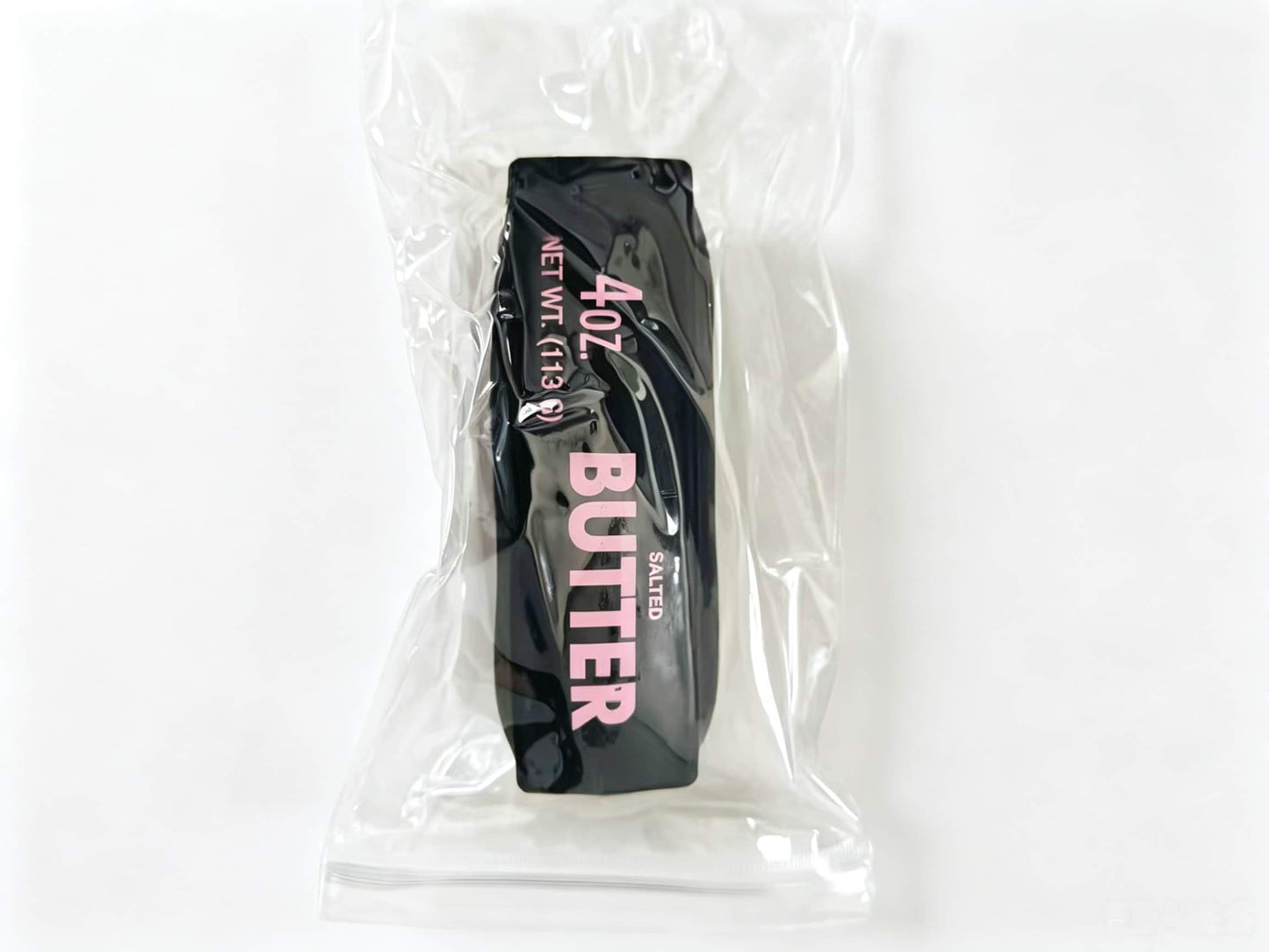 Crunch Butter Squishy Toy, NEW Black Color! 4OZ Simulation Butter Bar Crunchy Squeeze Fidget Sensory Toy, Black / Pink / Mint Blue