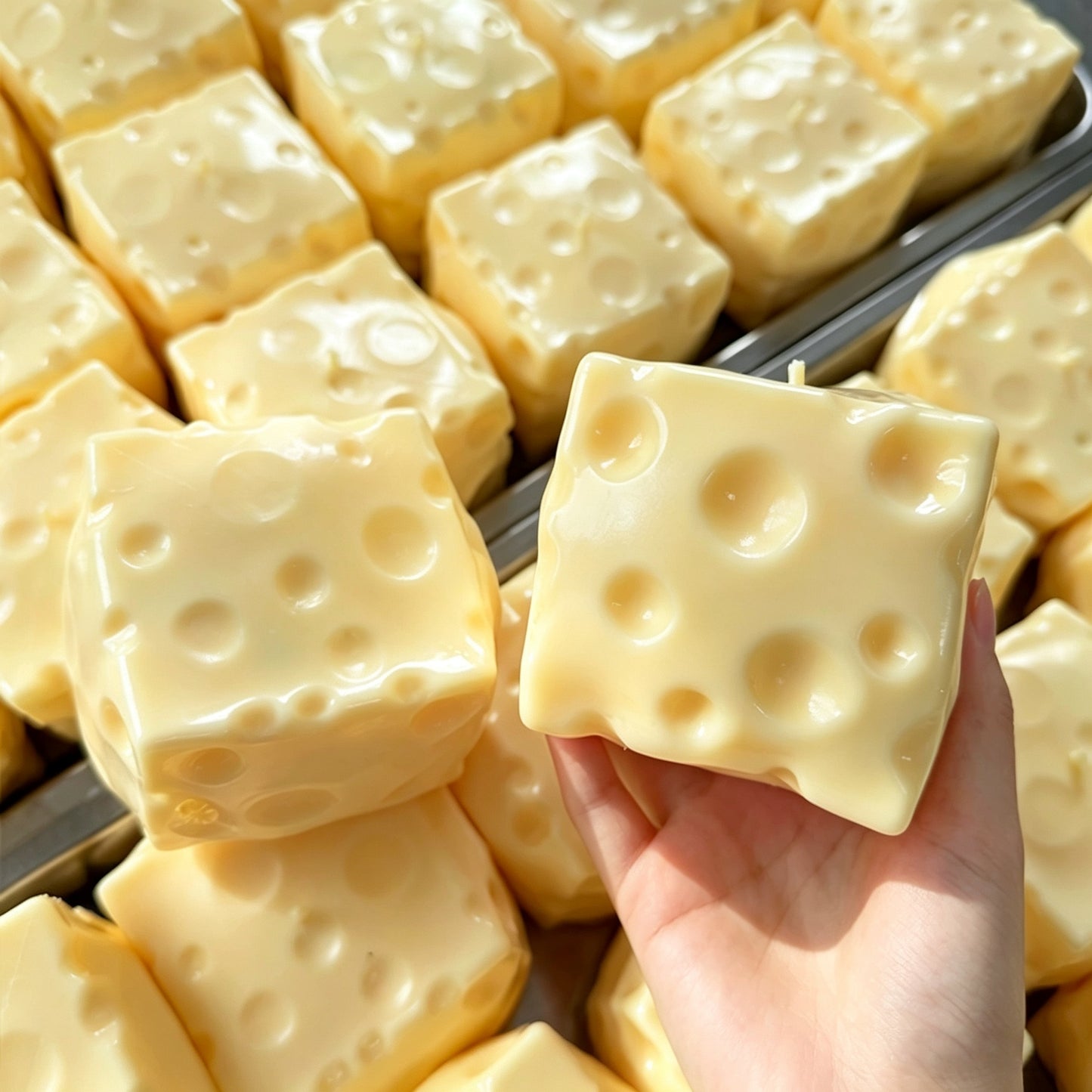 Crunch Cheese Squishy Toy Squeeze Slow Rising Stress Relief Fidget Toy for Kids Adults