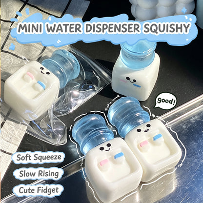 Mini Water Dispenser Squishy Toy Slow Rising Stress Relief Fidget Squeeze Toy