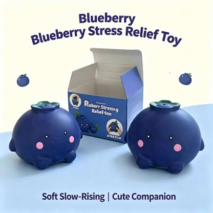 Jumbo Scented Blueberry Squishy Toy, Large TPR Flour Slow‑Rising Squeeze Fidget Toy, Kawaii Fruit Stress Relief Sensory Decompression Toy for Kids Adults, Bulk 4PCS Set Available