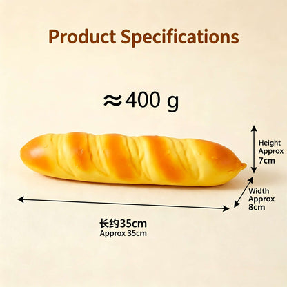 Giant 35cm Caterpillar Bread Squishy | TPR Flour Fidget Stress Toy 400g