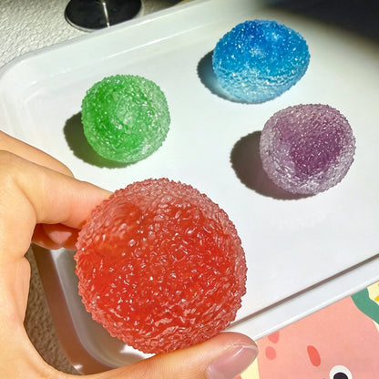 Crunch Ice Slushy Squishy Ball Non-Rebound Fidget Toy, Plasticine Moldable Stress Relief Squeeze Toy for Kids Adults