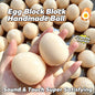Crunch Egg Beaker Squishy Toy Crackly Sound Flour Filled Stress Relief Squeeze Fidget Toy