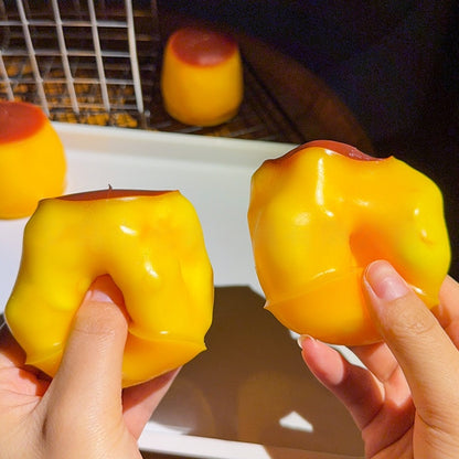 Crunchy Pudding Building Block Squishy | Filled Squeeze Stress Ball