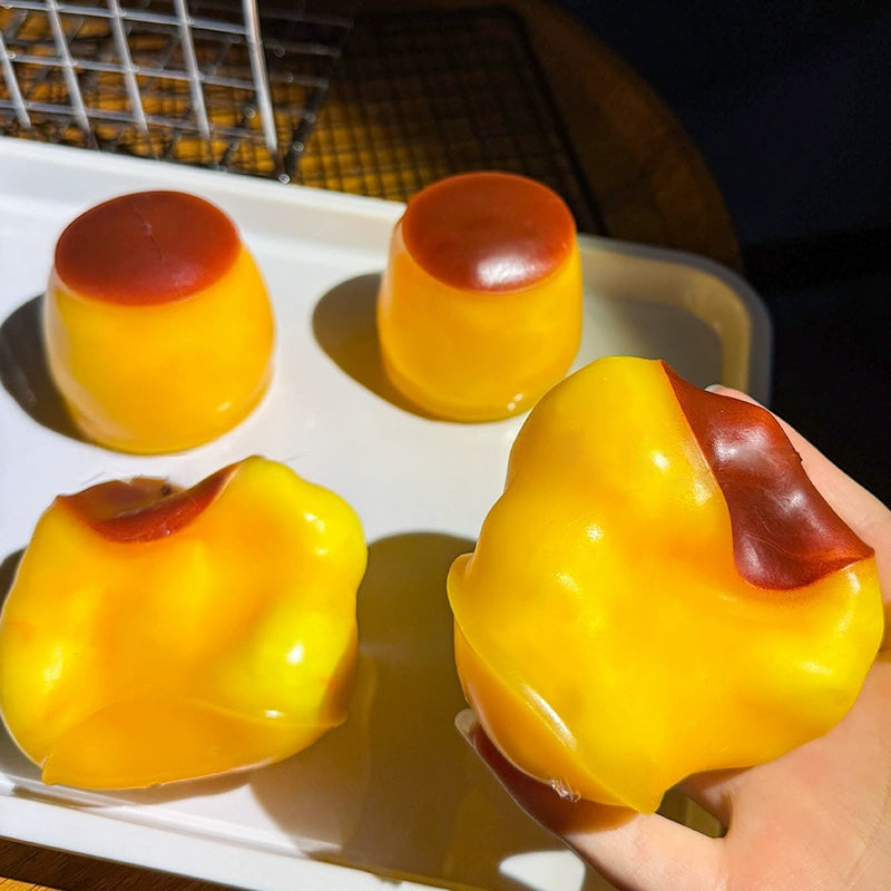 Crunchy Pudding Building Block Squishy | Filled Squeeze Stress Ball