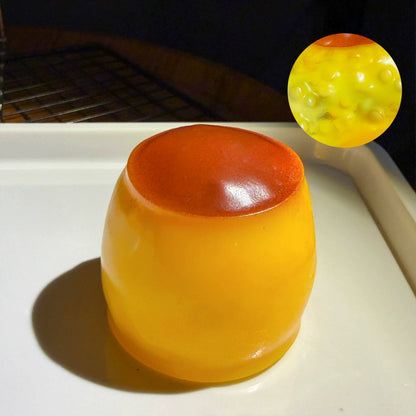 Crunchy Pudding Building Block Squishy | Filled Squeeze Stress Ball