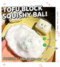 Crunch Sound Tofu Block Squishy Toy, Squeeze Sensory Fidget Toy, Viral TikTok Squishy for Anxiety Relief