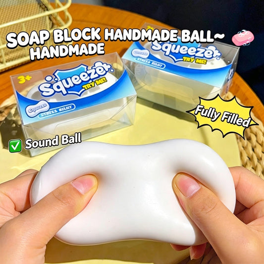 Crunchy Soap Squishy Handmade Building Block Filled ASMR Stress Relief Squeeze Fidget Toy