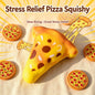 Giant Pizza Slice Squishy Fidget Toy, 19CM Realistic Food Squeeze Stress Relief Toy, Soft TPR Slow‑Rising Sensory Decompression Toy for Kids Adults Funny Gag Desk Decor Gift