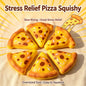 Giant Pizza Slice Squishy Fidget Toy, 19CM Realistic Food Squeeze Stress Relief Toy, Soft TPR Slow‑Rising Sensory Decompression Toy for Kids Adults Funny Gag Desk Decor Gift
