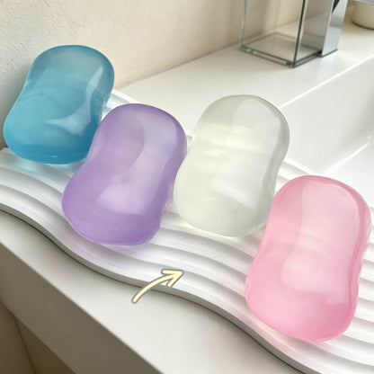 Moldable Transparent Vaseline Soap Squishy, Soft Coconut Oil Squeeze Fidget Toy, Stress Relief Sensory Squishy Toy for Adults Kids