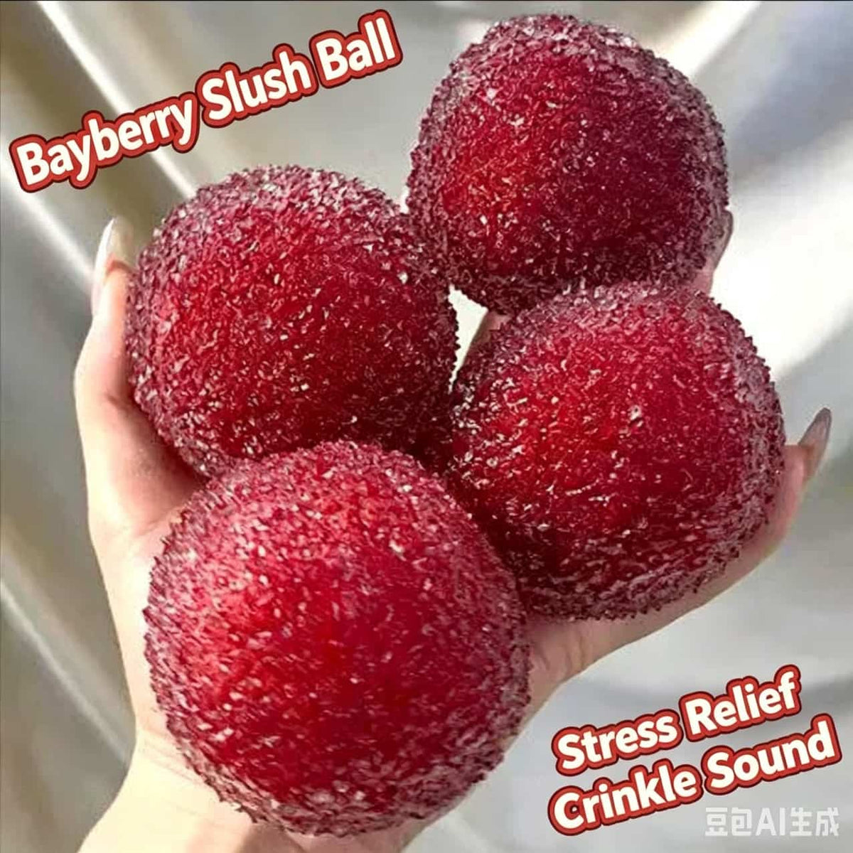 Bayberry Slush Ball | Crunchy Squishy Stress Relief Fidget Toy for Kids & Adults
