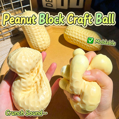 Crunchy Peanut Shaped Squishy Stress Squeeze Toy