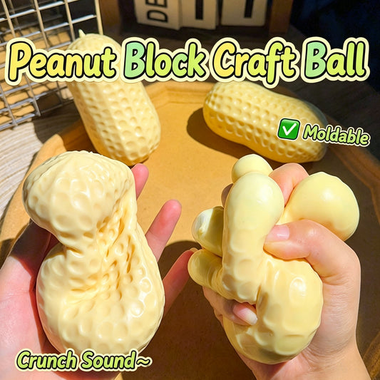 Crunchy Peanut Shaped Squishy Stress Squeeze Toy