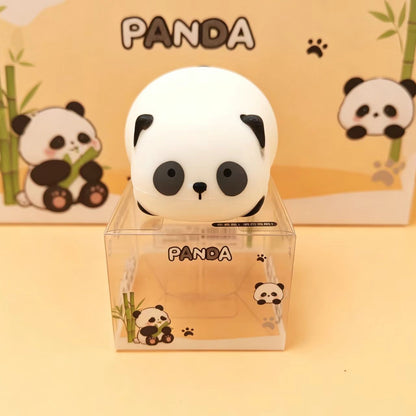 Cute Panda Squishy Fidget Toy, Soft TPR Flour Stress Relief Squeeze Toy, Kawaii Animal Squishy for Kids & Adults