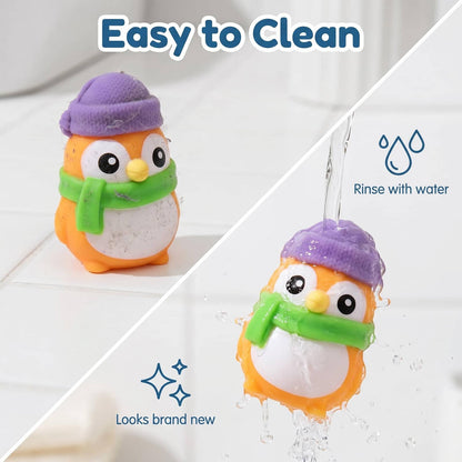 Squishy Penguin Stress Toy | TPR Flour Filled Squeeze Fidget Toy for Kids Gift