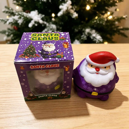 Santa Claus Slow Rising Squishy Toy, Maltose Squeeze Stress Relief Fidget Toy, Cute Christmas Santa Squishies Sensory Decompression Toy for Kids Adults Holiday Gift