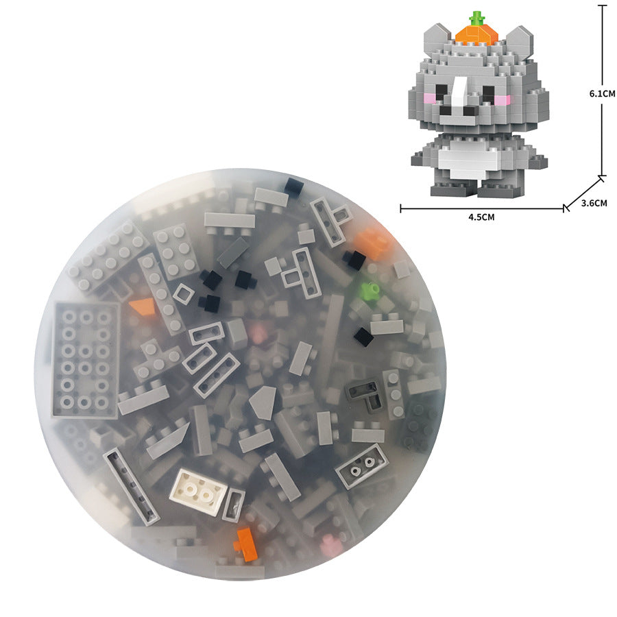 10cm Round Brick‑Picking Fidget Pad, Silicone Pick‑Peel Pad with Mini Micro Building Blocks, Stress Relief Sensory Fidget Toy, DIY Assembly Decompression Toy for Anxiety