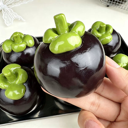 Mangosteen Crunch Crackle Fidget Ball ASMR Sensory Squeeze Stress Relief Toy