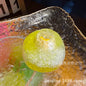Fruit Smoothie Squishy Ball, Crunchy Snow Squeeze Toy, TPR Non‑Rebound Fidget Stress Ball, 6cm Decompression Squeeze Toy for Kids Adults