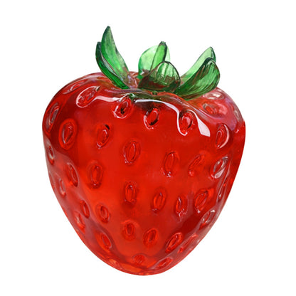 Vaseline Strawberry Stress Ball Squishy, Clear Jelly Fruit Fidget Toy, ASMR Moldable Squeeze Toy for Stress Relief