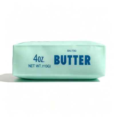 Crunch Butter Squishy Toy, NEW Black Color! 4OZ Simulation Butter Bar Crunchy Squeeze Fidget Sensory Toy, Black / Pink / Mint Blue