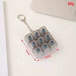 9 Key Light Up Clicker Fidget Toy, Mechanical Switch Fidget Keychain, Glowing Stress Relief Keyboard Toy for ADHD Anxiety