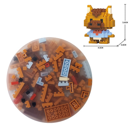 10cm Round Brick‑Picking Fidget Pad, Silicone Pick‑Peel Pad with Mini Micro Building Blocks, Stress Relief Sensory Fidget Toy, DIY Assembly Decompression Toy for Anxiety