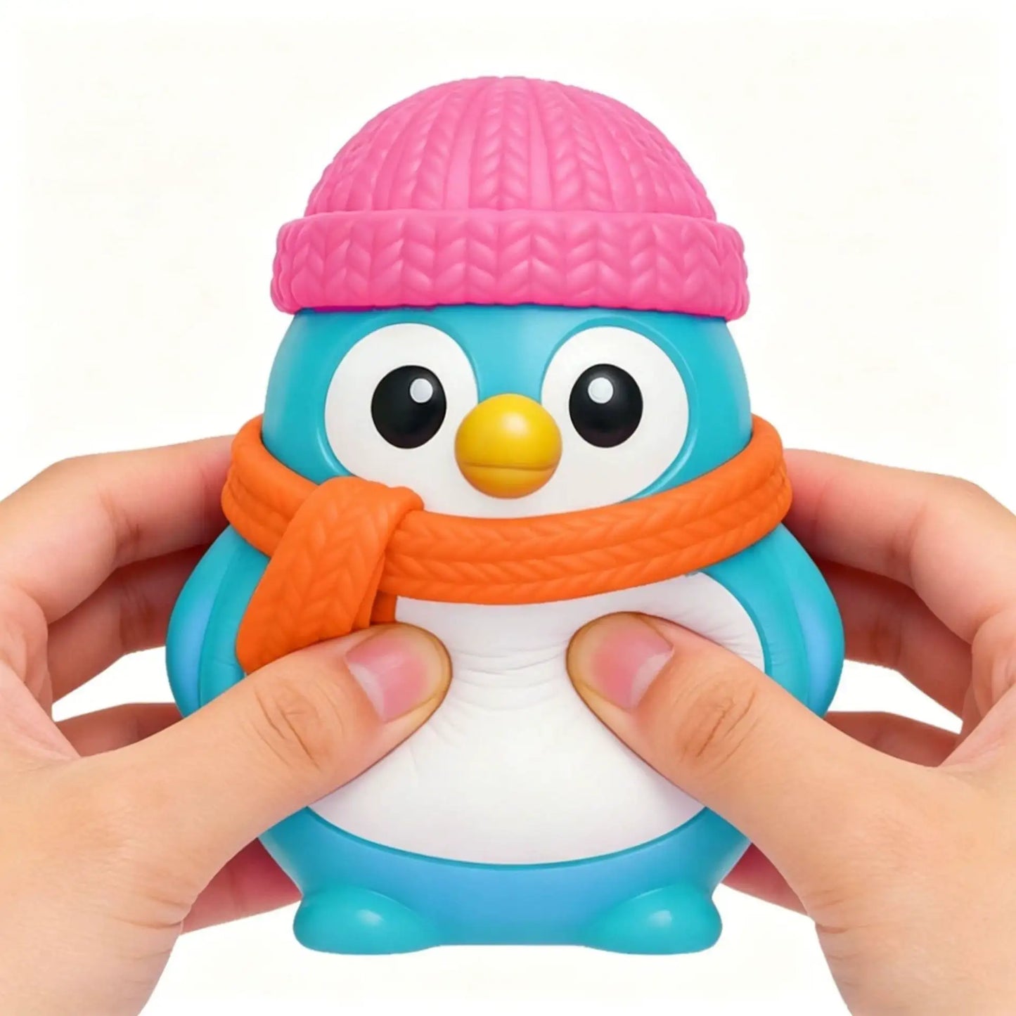 Squishy Penguin Stress Toy | TPR Flour Filled Squeeze Fidget Toy for Kids Gift