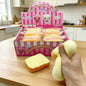 Realistic Toast Bread Slice Squishy Fidget Toy, TPR Shell With Flour Filling Soft Squeeze Stress Relief Toy For Kids Adults