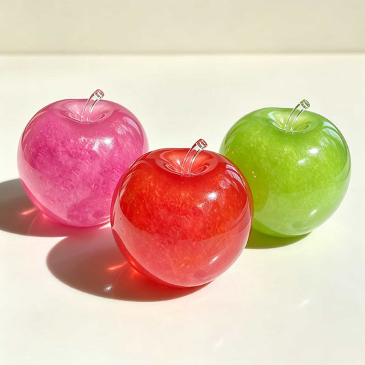 Green Apple Slush Squeeze Toy Crunchy Sound Mochi Squishy Stress Relief Fidget Toy