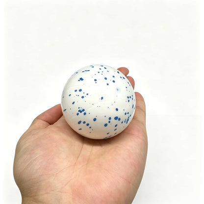 Snow Speckled Squeeze Ball Fidget Toy, Soft TPR Flour Filled Stress Relief Squishy Toy for Anxiety Relief