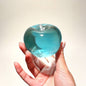 Malt Syrup Apple Squeeze Toy, Transparent Reshapable Squishy Fidget Toy, Stress Relief Desk Toy for Kids and Adults