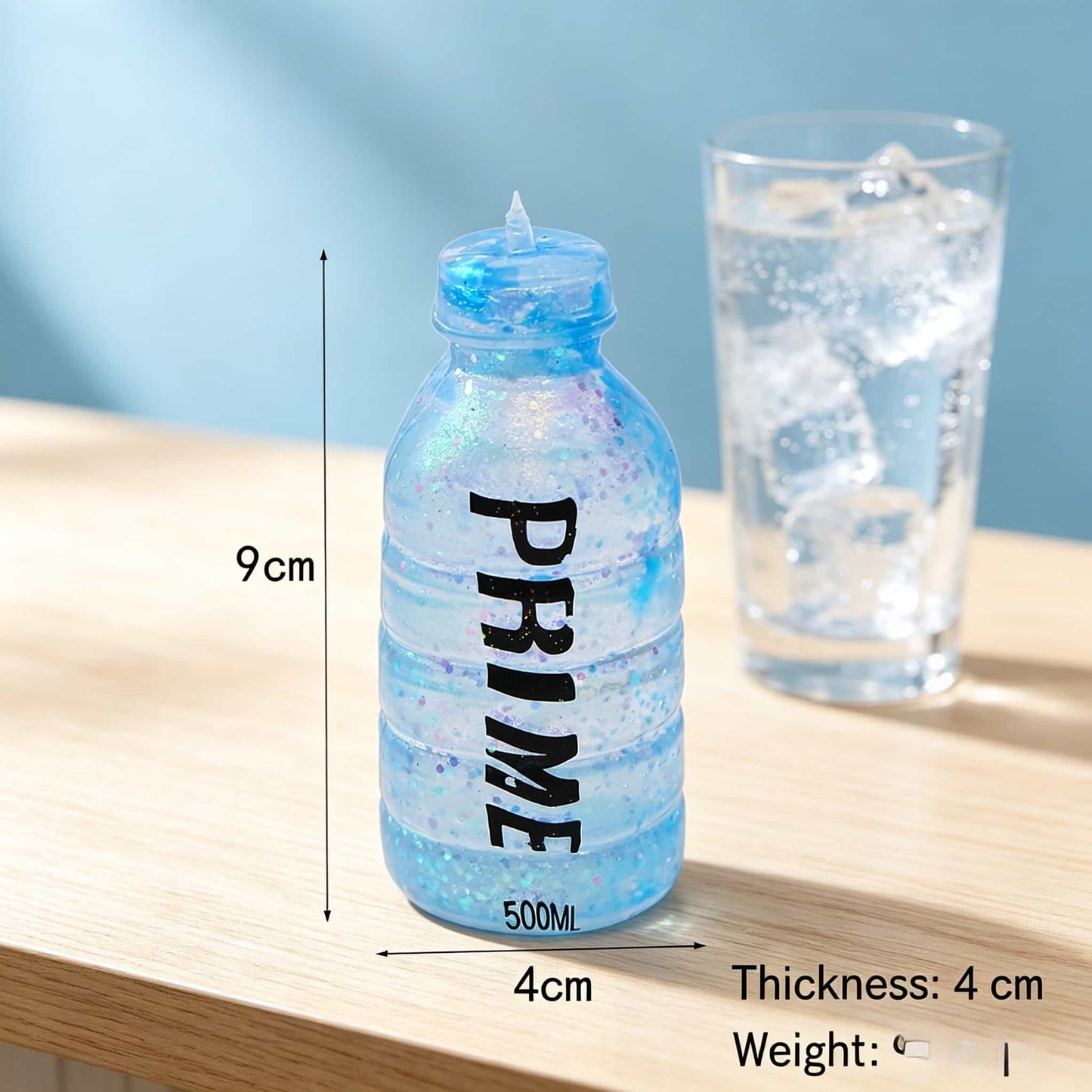 Glitter Prime Bottle Maltose Squishy Toy, Soft Stretch Squeeze Stress Relief Fidget Sensory Toy for Kids Adults